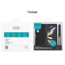 Заредете изображение във визуализатора на галерията – Nillkin Super Frosted Shield Fold Case for Samsung Galaxy Z Fold 5 5G blue (bracket)
