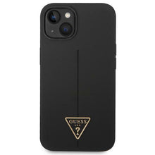 Заредете изображение във визуализатора на галерията – Guess GUHCP14MSLTGK iPhone 14 Plus 6.7" black/black hardcase Silicone Triangle
