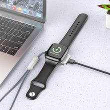 Заредете изображение във визуализатора на галерията – Borofone Wireless induction charger BQ25 for iWatch 2,5W silver
