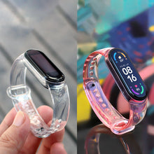 Заредете изображение във визуализатора на галерията – Replacment silicone band strap for Xiaomi Mi Band 6 / 5 black
