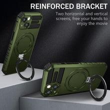 Заредете изображение във визуализатора на галерията – Tel Protect Armor Magsafe Metal Ring Case for Iphone 13 green
