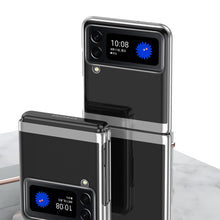 Заредете изображение във визуализатора на галерията – Plating Case case for Samsung Galaxy Z Flip 4 cover with a metallic frame black
