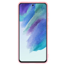Заредете изображение във визуализатора на галерията – Vennus Silicone Heart Case for Samsung Galaxy S21 FE design 1 pink
