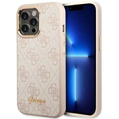 Original faceplate case GUESS GUHCP14XHG4SGD for iPhone 14 Pro Max (Fixed Glitter Big 4G / gold)