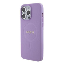 Заредете изображение във визуализатора на галерията – Guess GUHMP15XPSAHMCU iPhone 15 Pro Max 6.7" purple/purple hardcase Saffiano MagSafe
