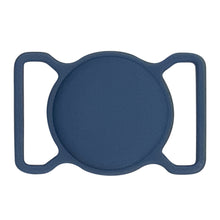 Заредете изображение във визуализатора на галерията – Silicone flexible cover pet dog cat collar loop case for Apple AirTag navy blue
