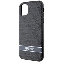 Заредете изображение във визуализатора на галерията – Guess GUHCN61P4SNK iPhone 11 / Xr grey/grey hardcase 4G Stripe

