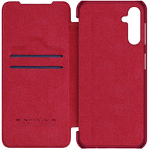 Заредете изображение във визуализатора на галерията – Nillkin Qin Leather case leather case with a flap wallet red
