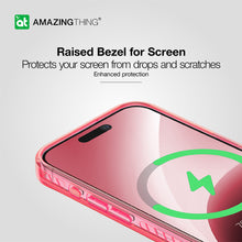 Заредете изображение във визуализатора на галерията – Amazing Thing Titan Pro Neon Mag Wallet Case IP156.1PTWPN for Iphone 15 Pro pink with stand
