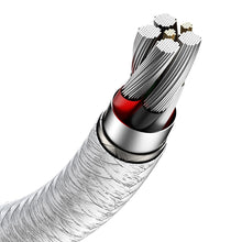 Заредете изображение във визуализатора на галерията – Baseus Cable Cafule Metal - USB to Type C - 66W 2 metres (CAKF000202) white
