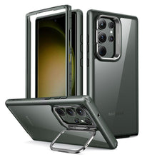 Заредете изображение във визуализатора на галерията – ESR SHOCK ARMOR KICKSTAND GALAXY S23 ULTRA CLEAR/GREEN

