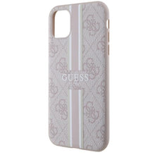 Заредете изображение във визуализатора на галерията – Guess GUHMN61P4RPSP iPhone 11 / Xr pink/pink hardcase 4G Printed Stripes MagSafe
