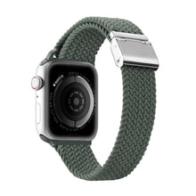 Заредете изображение във визуализатора на галерията – Dux Ducis Strap (Mixture II Version) strap for Apple Watch Ultra, SE, 8, 7, 6, 5, 4, 3, 2, 1 (49, 45, 44, 42 mm) braided band bracelet olive green
