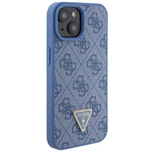 Заредете изображение във визуализатора на галерията – Original Case GUESS hardcase Crossbody 4G Metal Logo GUHCP15SP4TDSCPB for Iphone 15 blue
