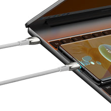 Заредете изображение във визуализатора на галерията – Baseus Glimmer Series cable with fast charging USB-C 480Mb/s PD 100W 1m white
