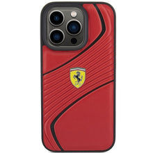 Заредете изображение във визуализатора на галерията – Original FERRARI hardcase Twist Metal Logo FEHCP15LPTWR do Iphone 15 Pro Red
