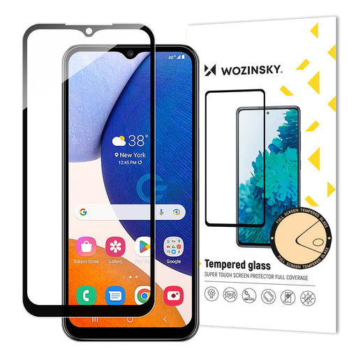 Wozinsky Full Glue Tempered Glass Tempered Glass For Samsung Galaxy A14 5G 9H Full Screen Cover With Black Frame