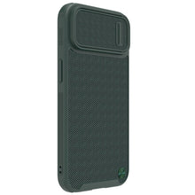 Заредете изображение във визуализатора на галерията – Nillkin Textured S Case iPhone 14 Pro Max armored cover with camera cover dark green
