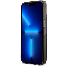 Заредете изображение във визуализатора на галерията – Original faceplate case GUESS GUHCP14XLC4PSGU for iPhone 14 PRO MAX (Liquid Glitter 4G Translucent / purple)
