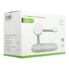 Заредете изображение във визуализатора на галерията – Wireless charger qi 3in1 15w x452 white - TopMag
