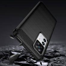 Заредете изображение във визуализатора на галерията – Carbon Case case for Xiaomi 12T Pro / Xiaomi 12T flexible silicone carbon cover black
