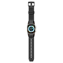 Заредете изображение във визуализатора на галерията – Spigen Rugged Band for Apple Watch 4/5/6/7/8/9/SE/Ultra 1/2 (42/44/45/49mm) - matte black
