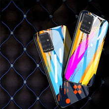 Заредете изображение във визуализатора на галерията – Color Glass Case Durable Cover with Tempered Glass Back and camera cover Samsung Galaxy A51 pattern 1
