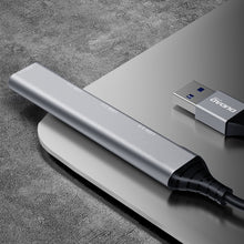 Заредете изображение във визуализатора на галерията – Dudao HUB 4in1 USB-A - 4x USB-A (3 x USB2.0 / USB3.0) 6.3cm black (A16B)
