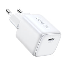 Заредете изображение във визуализатора на галерията – GaN USB C 30W PD Ugreen Nexode Mini fast charger - white
