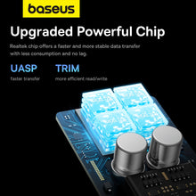 Заредете изображение във визуализатора на галерията – Baseus FlyJoy Series M.2 NVMe / M.2 SATA 10 Gb/s SSD bay - gray

