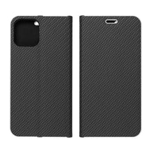Заредете изображение във визуализатора на галерията – Forcell luna carbon тип книга за samsung a03 black - TopMag

