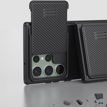 Заредете изображение във визуализатора на галерията – Nillkin CamShield S Magnetic Case for Samsung Galaxy S23 Ultra Cover with MagSafe with Camera Cover Black
