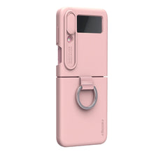 Заредете изображение във визуализатора на галерията – Nillkin CamShield Silky Silicone Case Case For Samsung Galaxy Z Flip 4 Silicone Cover With Camera Protector Peach

