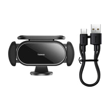 Заредете изображение във визуализатора на галерията – Baseus Steel Cannon Pro solar automatic cockpit car holder black (SUGP010001)
