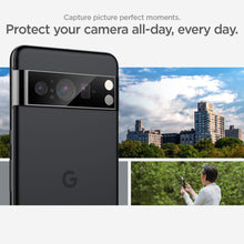 Заредете изображение във визуализатора на галерията – CAMERA COVER Spigen OPTIK.TR ”EZ FIT” CAMERA PROTECTOR 2-PACK GOOGLE PIXEL 8 PRO BLACK
