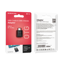 Заредете изображение във визуализатора на галерията – Borofone Adapter BV18 - Type C to USB - black
