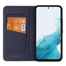 Заредете изображение във визуализатора на галерията – Dux Ducis Skin X2 case for Samsung Galaxy A54 5G flip cover wallet stand blue
