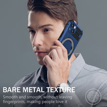 Заредете изображение във визуализатора на галерията – Tel Protect Armor Magsafe Metal Ring Case for Iphone 13 blue
