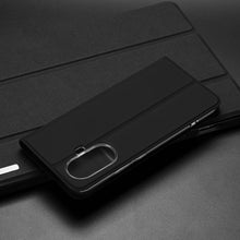Заредете изображение във визуализатора на галерията – Dux Ducis Skin Pro Case for Xiaomi Redmi A1+ Flip Card Wallet Stand Black
