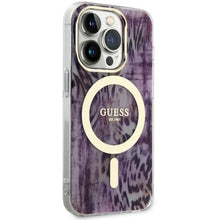 Заредете изображение във визуализатора на галерията – Guess GUHMP14XHLEOPWP iPhone 14 Pro Max 6.7" pink/pink hardcase Leopard MagSafe
