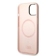 Заредете изображение във визуализатора на галерията – Karl Lagerfeld KLHMP14MSNIKBCP iPhone 14 Plus 6.7" hardcase pink/pink Silicone Ikonik Magsafe
