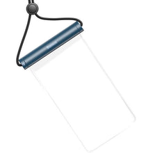 Заредете изображение във визуализатора на галерията – BASEUS waterproof phone bag cylindrical slide Lock blue BS-PC030
