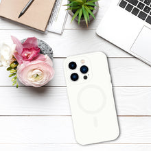 Заредете изображение във визуализатора на галерията – TEL PROTECT MagSilicone Case for Iphone 15 Pro Max White
