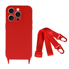 Заредете изображение във визуализатора на галерията – Strap Silicone Case for Iphone 15 Pro Max design 2 red
