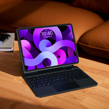 Заредете изображение във визуализатора на галерията – Baseus Brilliance magnetic case wireless keyboard with backlit keys and display iPad Pro 11" (2018/2020/2021) / iPad Air 4 10.9" / iPad Air 5 10.9" gray
