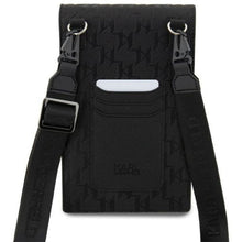Заредете изображение във визуализатора на галерията – Universal bag for mobile Karl Lagerfeld KLWBSAKHPCK (Saffiano Mono Choupette / black)
