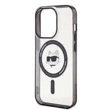 Заредете изображение във визуализатора на галерията – Karl Lagerfeld IML Choupette's Head MagSafe case for iPhone 15 Pro - transparent

