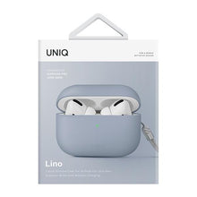 Заредете изображение във визуализатора на галерията – Uniq case Lino AirPods Pro 2 gen Silicone blue/artctic blue
