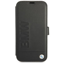 Заредете изображение във визуализатора на галерията – Etui BMW BMFLBKP13LSLLBK iPhone 13 Pro /13 6,1" czarny/black book Signature

