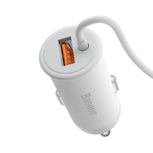 Заредете изображение във визуализатора на галерията – Baseus wireless car charger with MagSafe 15W holder for air vent + USB-A 25W white (CW01)
